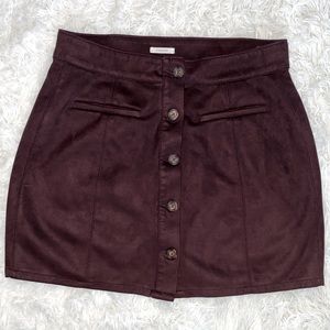 Maurice’s Purple Faux Suede Mini Skirt